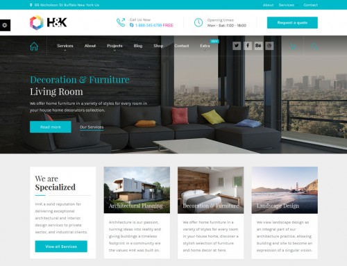 Mimarlık Web sitesi örneği H&K
