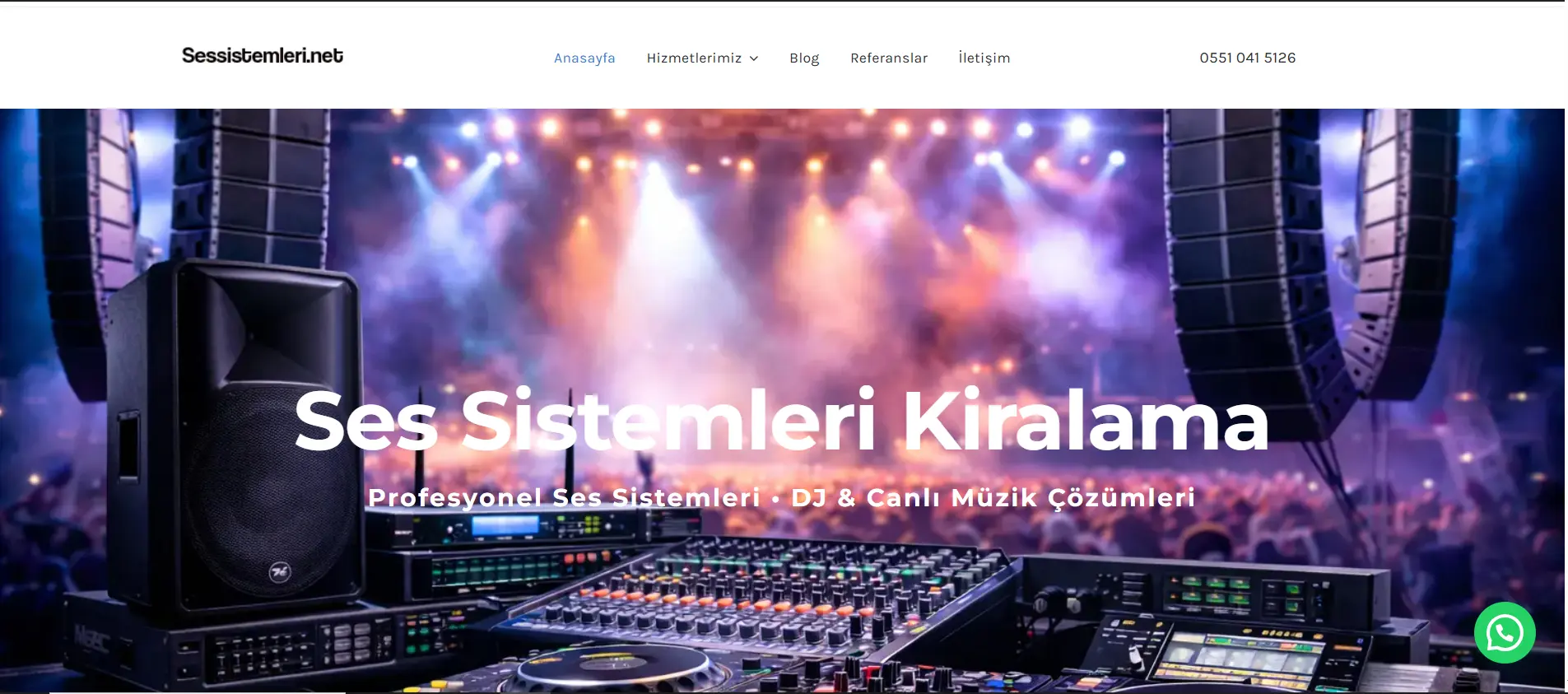 ses sistemi kiralama web sitesi